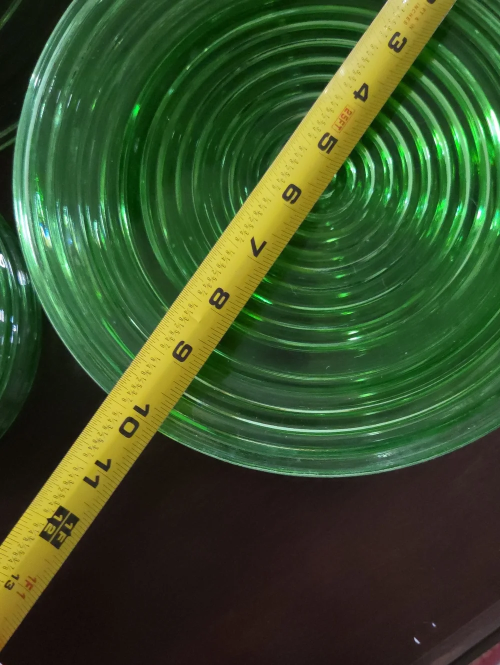 Vintage Anchor Hocking Green Glass Set - Park Avenue / Manhattan Pattern